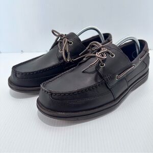 Rockport Boat Shoe Mens Size 10 W Brown Non Marking Leather V73204‎